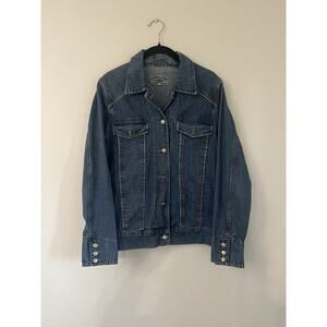 Vintage Y2K Lee Blue Jeans Riders Women’s Denim Jacket Size M Western